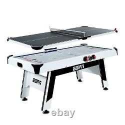ESPN 72 in Air Hockey and Table Tennis Table, Combo Game Set