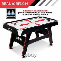 ESPN Air Hockey Game Table Indoor Sports Gaming Table Set with Equipment Acce