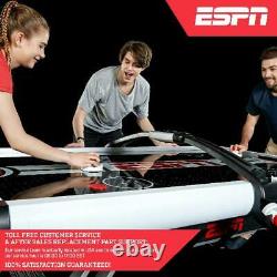ESPN Air Powered Hockey Table 7 Ft Overhead Electronic Score 4 Pushers & 4 Pucks