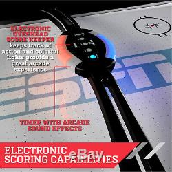 ESPN Belham Collection 8 Foot Air Powered Hockey Table Electronic Scorer &