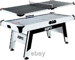 ESPN Sports Air Hockey Game Table 72 Inch Indoor Arcade Gaming Set