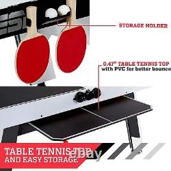 ESPN Sports Air Hockey Game Table 72 Inch Indoor Arcade Gaming Set