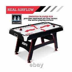 ESPN Sports Air Hockey Game Table Indoor Arcade Gaming Set with Electronic S