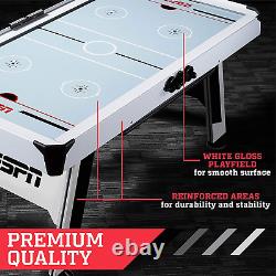 ESPN Sports Air Hockey Game Table Indoor Arcade Gaming Set with Electronic Scor