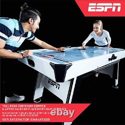 ESPN Sports Air Hockey Game Table Indoor Arcade Gaming Set with Electronic Scor