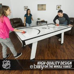 EastPoint Multi-Game Tables, Play 2-in-1 Air Hockey Table with 8, White