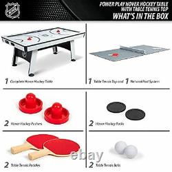 EastPoint Multi-Game Tables, Play 2-in-1 Air Hockey Table with Table Tennis Top