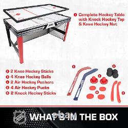 EastPoint Sports 60 Hat Trick 3-in-1 Hockey Table Hockey, Knock Hocke