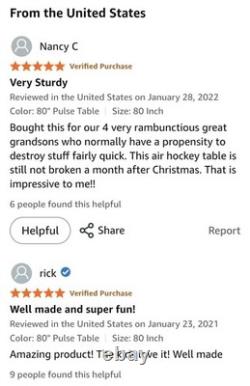 EastPoint Sports Ice Time X-Cell 84-inch Hover Hockey Glaze Tek Table MSRP $889