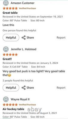EastPoint Sports Ice Time X-Cell 84-inch Hover Hockey Glaze Tek Table MSRP $889