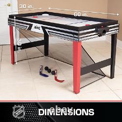 EastPoint Sports NHL 60 Hat Trick 3-in-1 Hockey Table Air Hockey, Knock Hocke