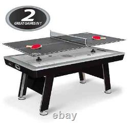 Eastpoint 80 Power Play 2-In-1 Advanced Air Hockey Table with Table Tennis Top