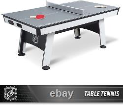 Eastpoint Multi-Game Tables, Play 2-In-1 Air Hockey Table with Table Tennis Top