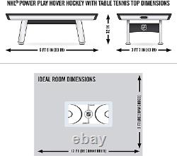 Eastpoint Multi-Game Tables, Play 2-In-1 Air Hockey Table with Table Tennis Top