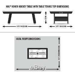 Eastpoint Sports 80 NHL Air Powered Hover Hockey Table Wth Table Tennis Top