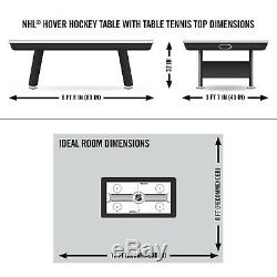 Eastpoint Sports 80 NHL Air Powered Hover Hockey Table Wth Table Tennis Top New