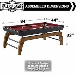 Edgewood 84 Billiard Table, Burgundy/Black (BL084Y19003)