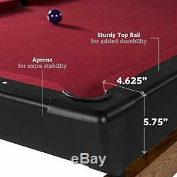 Edgewood 84 Billiard Table, Burgundy/Black (BL084Y19003)