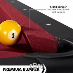 Edgewood 84 Billiard Table, Burgundy/Black (BL084Y19003)