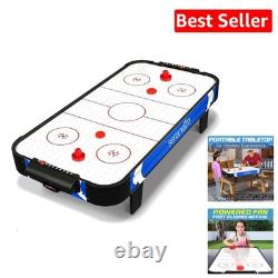 Elegant 40-Inch Air Hockey Game Table with Powerful 110V Motor & Accessories