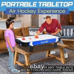 Elegant 40-Inch Air Hockey Game Table with Powerful 110V Motor & Accessories