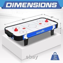 Elegant 40-Inch Air Hockey Game Table with Powerful 110V Motor & Accessories