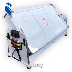 Emerald 7FT Multi-Game Pool Table Air Hockey & Table Tennis Green & White NEW