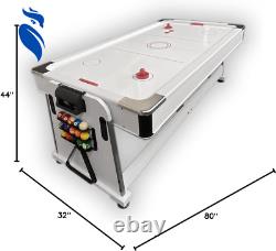 Emerald 7FT Multi-Game Pool Table Air Hockey & Table Tennis Green & White NEW