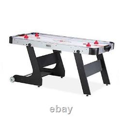 Eros 5.5-Foot Folding Air Hockey Table Gray