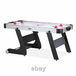 Eros 5.5-Foot Folding Air Hockey Table Gray
