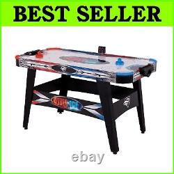 Exciting 54 Fire'n Ice LED Air Hockey Table with Light-Up Puck and Pushers