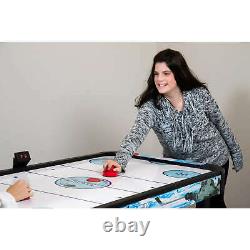 Face-Off 5-Foot Air Hockey Game Table for Family Game Rooms w Electronic Scoring