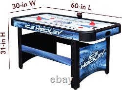 Face-Off 5-Foot Air Hockey Game Table for Family Game Rooms with Electronic Scor