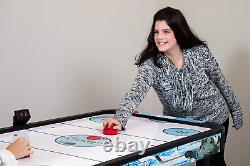 Face-Off 5-Foot Air Hockey Game Table for Family Game Rooms with Electronic Scor