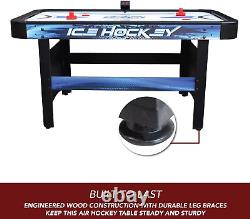 Face-Off 5-Foot Air Hockey Game Table for Family Game Rooms with Electronic Scor