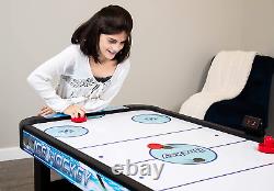 Face-Off 5-Foot Air Hockey Game Table for Family Game Rooms with Electronic Scor