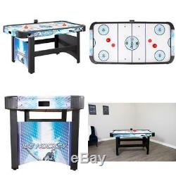 Face-Off 5 Ft. Air Hockey Game Table For Family Game Rooms With Electronic Scori