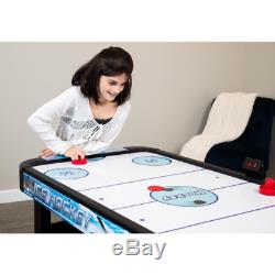 Face-Off 5 Ft. Air Hockey Game Table For Family Game Rooms With Electronic Scori