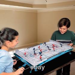 Family-Friendly 32 Rod Hockey Game Arcade Style with Mini Pucks & Scoreboard