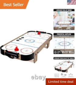 Family-Friendly 40-Inch Tabletop Air Hockey Game 2 Pushers & 3 Pucks Included