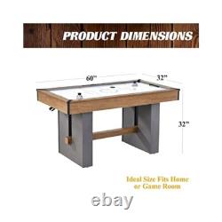 Fast, Paced Air Hockey, 5' Table with Smooth Puck Movement & PVC Rails