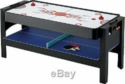 Fat Cat 3 In 1 Flip Game Table Pool, Tennis, Air Hockey