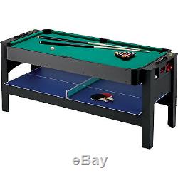 Fat Cat 3-in-1 Flip Pool/ Billiard Table Tennis Air Hockey Game Table Game Room
