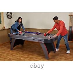 Fat Cat 7' LED Illuminated Indoor Air Hockey Table