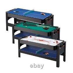 Fat Cat Flip 6' 3-in-1 Game Table, Billiard/Pool, Air Hockey, Table Tennis