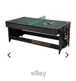 Fat Cat Multi-Game Entertainment Table, Air Hockey, Billiards Pool, Table Tennis