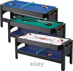 Fat Cat Original 3-in-1, 6-Foot Flip Game Table, Air Hockey, Billiards and Tenis