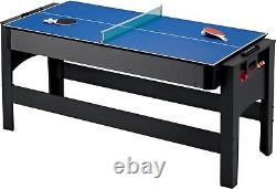 Fat Cat Original 3-in-1, 6-Foot Flip Game Table, Air Hockey, Billiards and Tenis