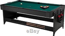 Fat Cat Original 3-in-1, 7-Foot Pockey Game Table Air Hockey, Billiards and