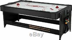 Fat Cat Original 3-in-1 7 Pockey Multi-Game Table, Play Pool, Air Hockey and